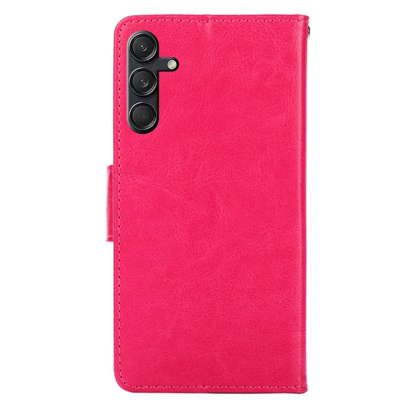 For Samsung Galaxy M55 5G / C55 5G / F55 5G Case Stand Cover Leather Wallet Phone Accessories Distributors - Rose