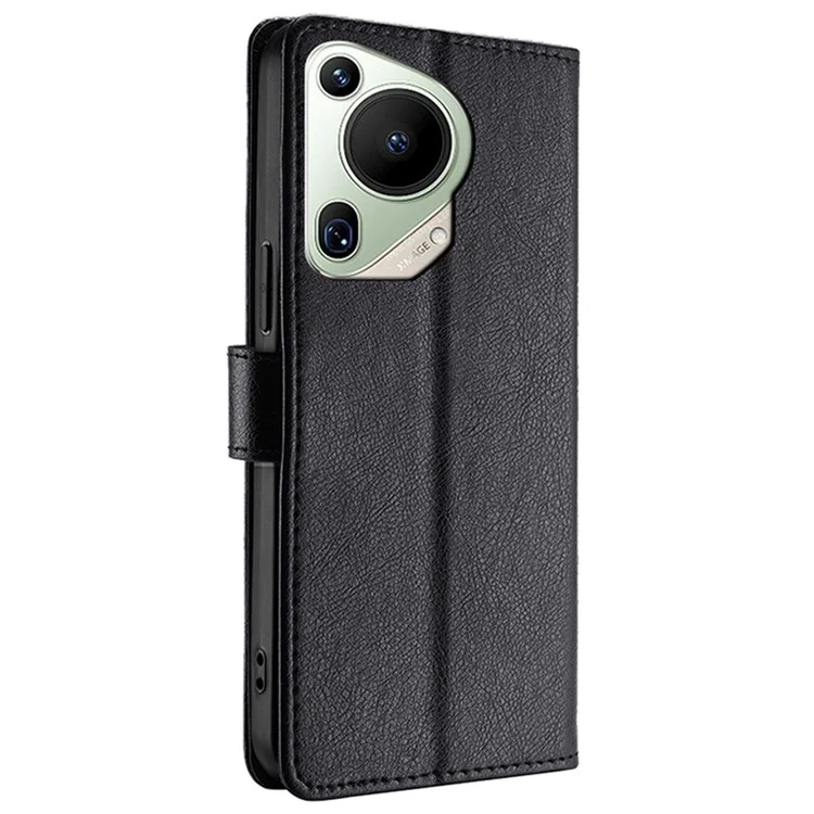 For Huawei Pura 70 Ultra Leather Case Phone Wallet Bag Mobile Accessories Wholesale - Black