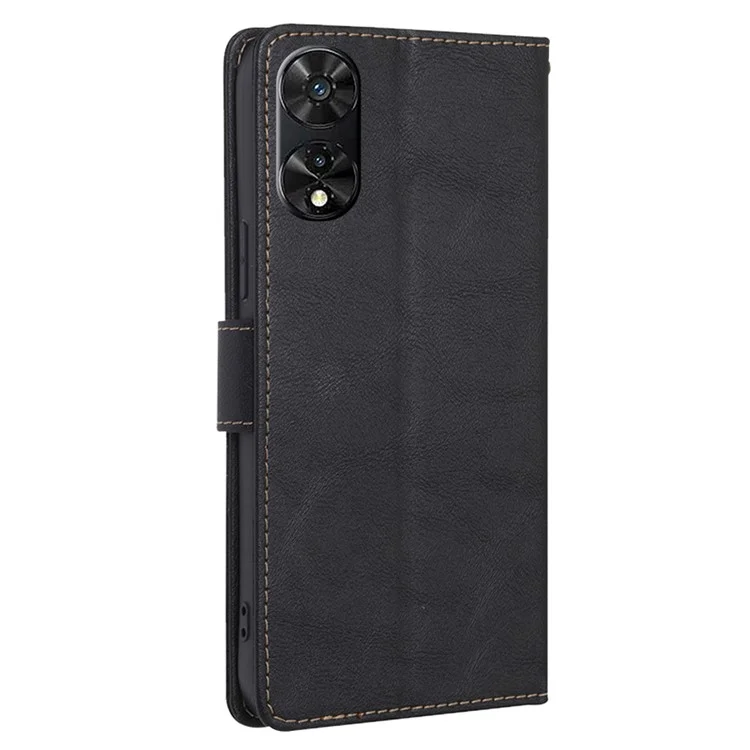 For TCL 505 RFID Blocking Leather Cover with Wallet Cell Phone Accessories Wholesale - Black