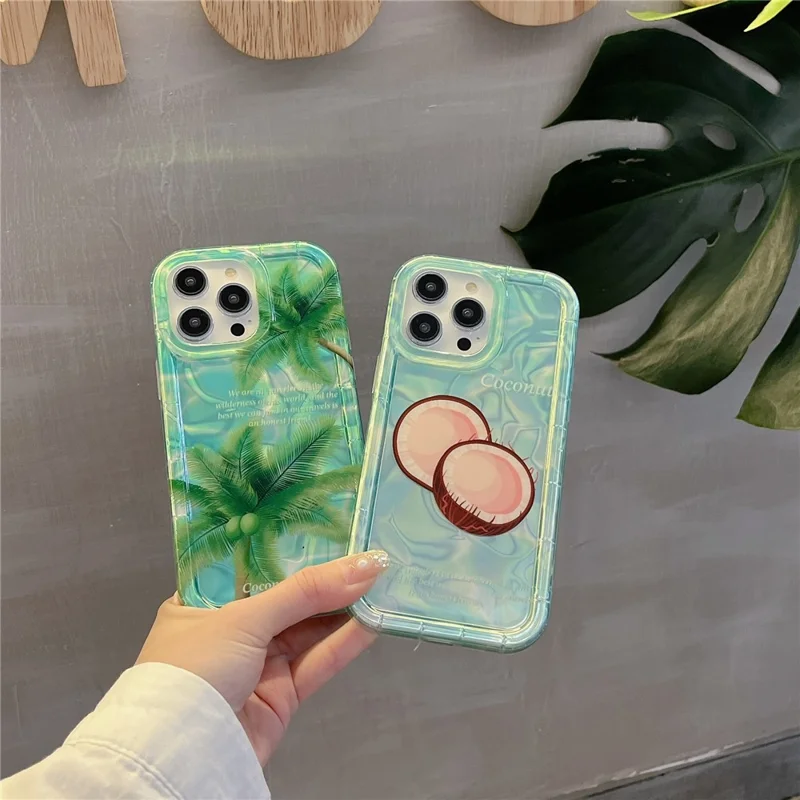 IMD Phone Case for iPhone 15 Pro Max Wholesale Mobile Accessories Silicone+PC Phone Cover - Coconut