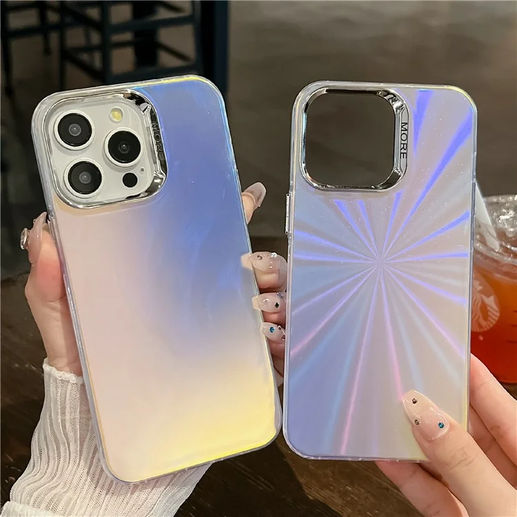 Phone Case for iPhone 13 Pro Wholesale Mobile Accessories IMD Laser Texture Anti-Drop Silicone+PC Cover - AK5