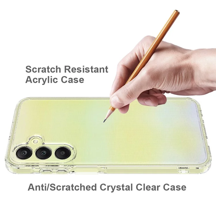 Per Samsung Galaxy M15 5G / F15 5G Clear Case TPU+Acrylic Anti-Scratch Phone Cover