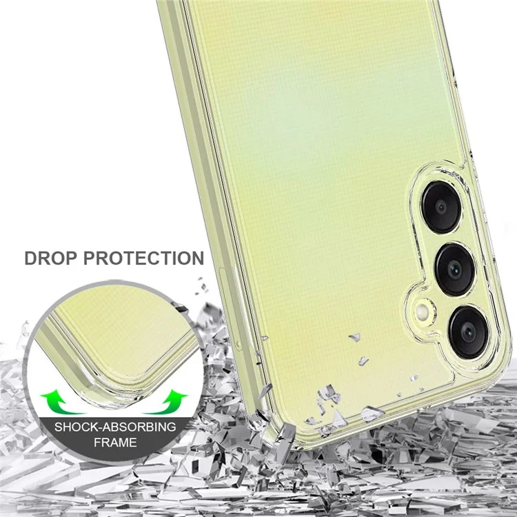 Per Samsung Galaxy M15 5G / F15 5G Clear Case TPU+Acrylic Anti-Scratch Phone Cover