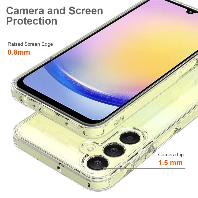 Per Samsung Galaxy M15 5G / F15 5G Clear Case TPU+Acrylic Anti-Scratch Phone Cover