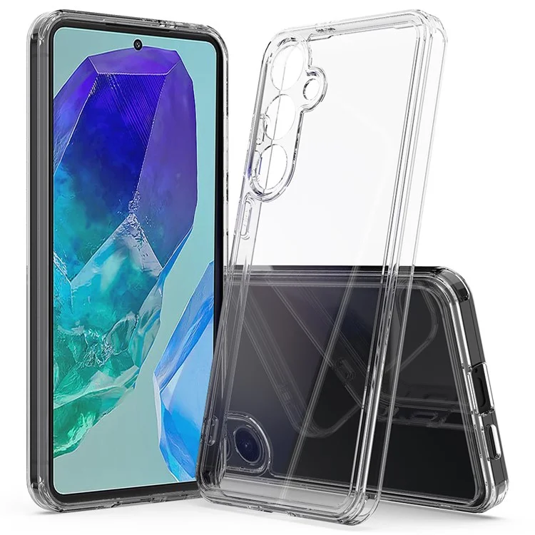 Per Samsung Galaxy M55 5G / C55 5G / F55 5G Custodia Ibrida TPU+Acrilico Trasparente Protezione Posteriore