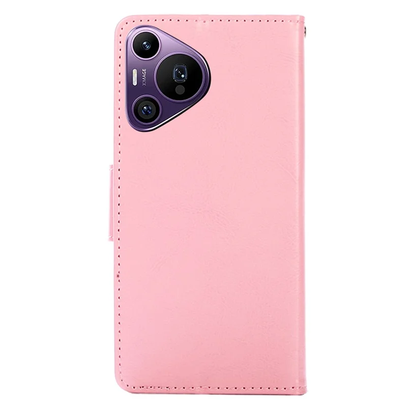 For Huawei Pura 70 Pro / 70 Pro+ Shockproof Case Magnetic Flip Folio Phone Leather Cover - Pink