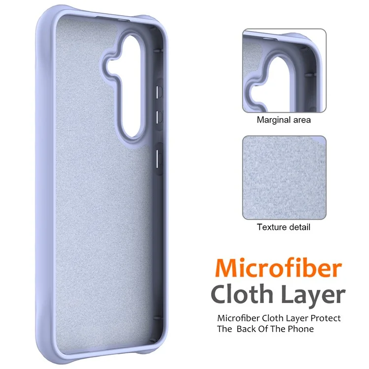 Pour Samsung Galaxy S23 FE Magnetic Case Ripple Texture Liquid Silicone Cover with Hand Strap - Pourpre