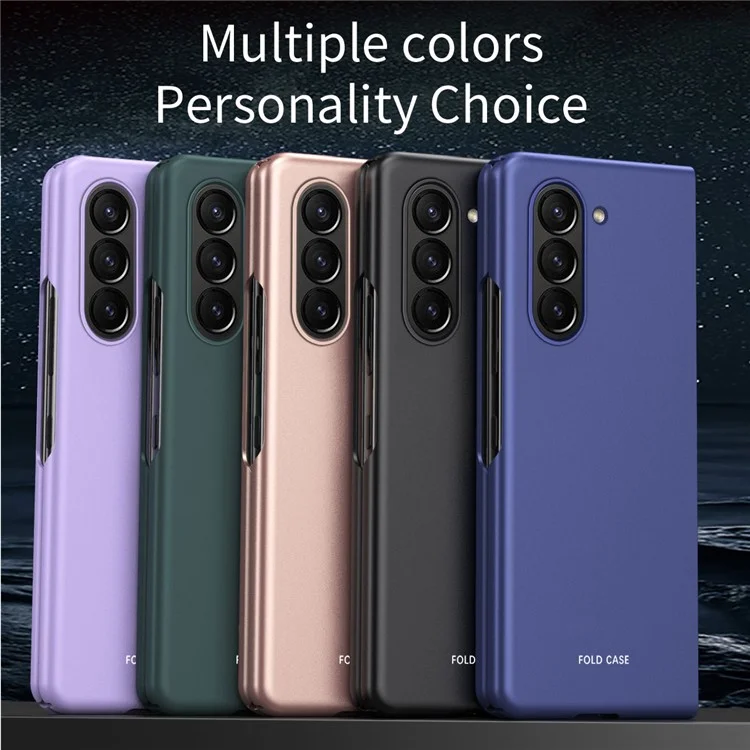 Per Samsung Galaxy Z Fold6 5G Matte Case Skin-Touch Hard PC Phone Cover - Zaffiro
