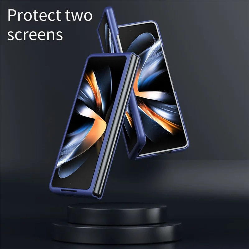 For Samsung Galaxy Z Fold6 5G Magnetic Case Skin-Touch Matte Hard PC Phone Cover - Black