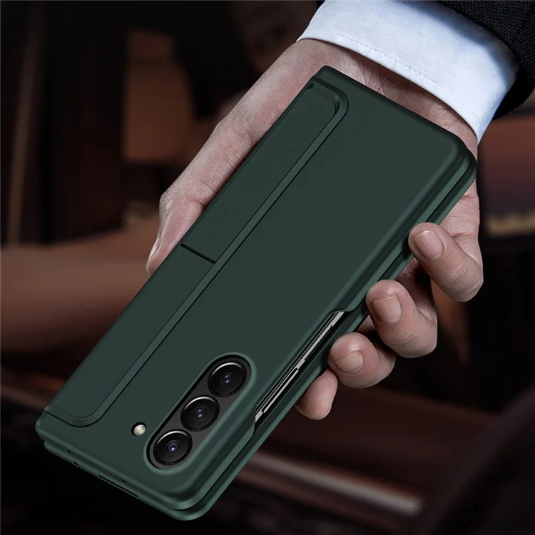 Pour étui Samsung Galaxy Z Fold6 5G Kickstand Hard PC Slim Phone Cover avec Stylus - Vert