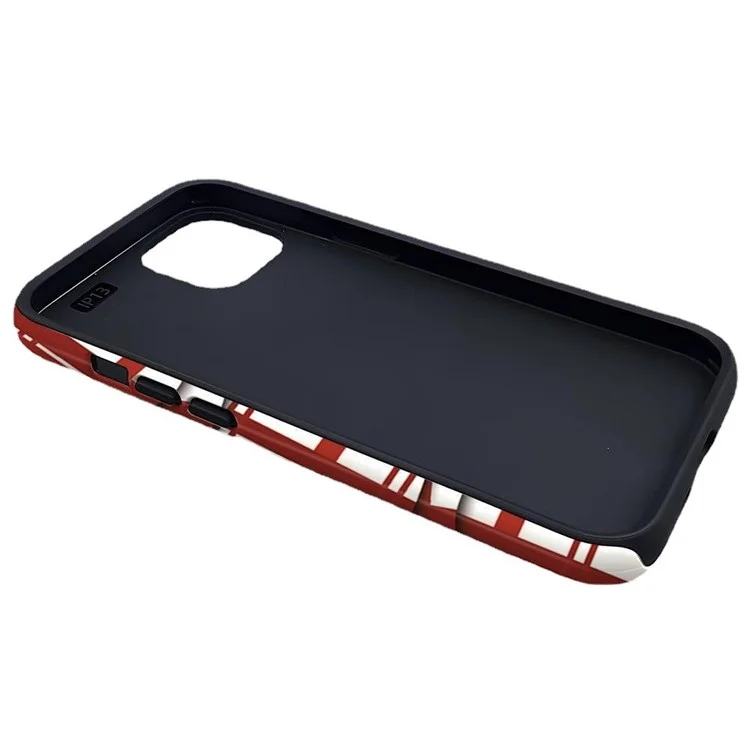 Für iPhone 15 Pro Cover Unregelmäßige Streifen / Gitter Abnehmbar 2-in-1 Acryl+TPU Handyhülle - 606