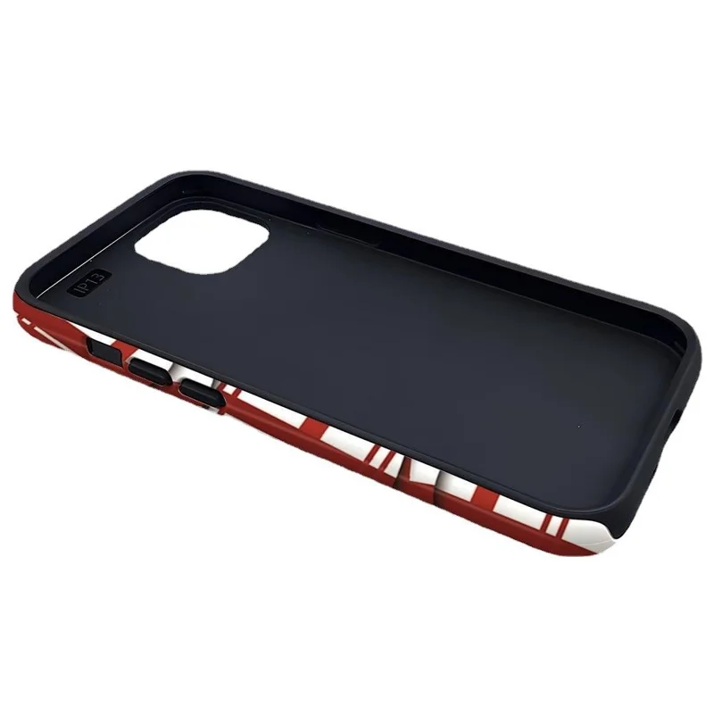 Voor iPhone 15 Pro Max Hoesje Onregelmatige Strepen / Rasterpatroon Uitneembare 2-in-1 Acryl+TPU Hoes - 606