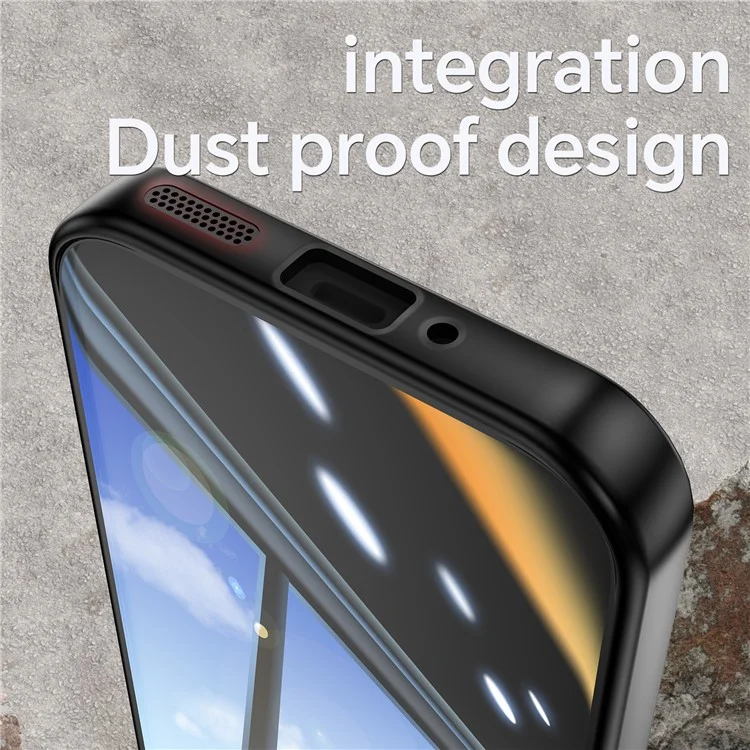 For Google Pixel 9 Pro XL Case Metal Buttons TPU + Acrylic Airbag Protective Cover - Black  /  Red