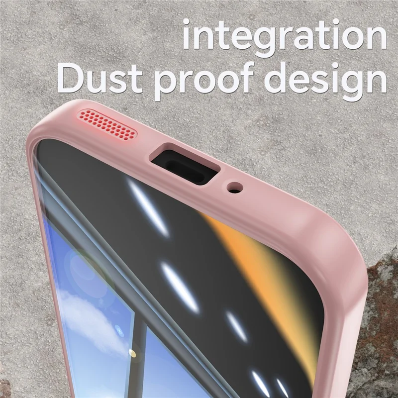 For Google Pixel 9 Pro XL Case Metal Buttons TPU + Acrylic Airbag Protective Cover - Pink