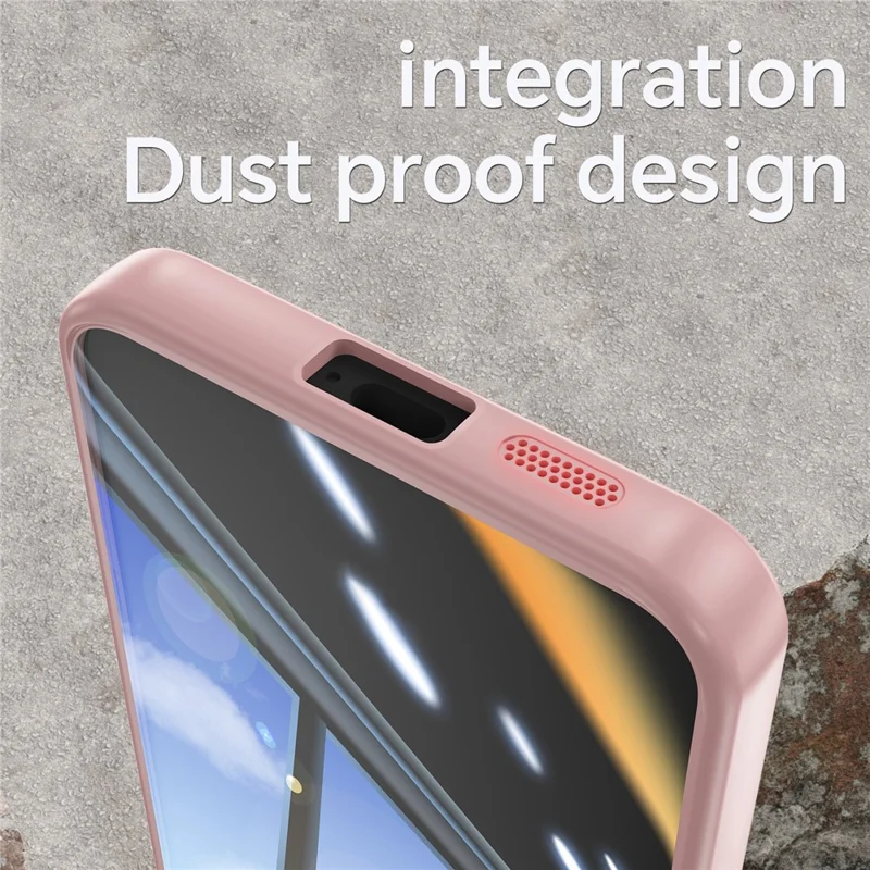 For Samsung Galaxy S24+ Case Metal Buttons Silky Touch TPU + Acrylic Airbag Protective Phone Cover - Pink