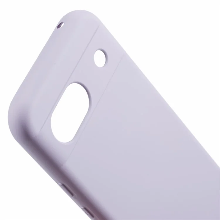 For Google Pixel 8a Case Anti-Scratch TPU Phone Cover with Fiber Lining - Purple