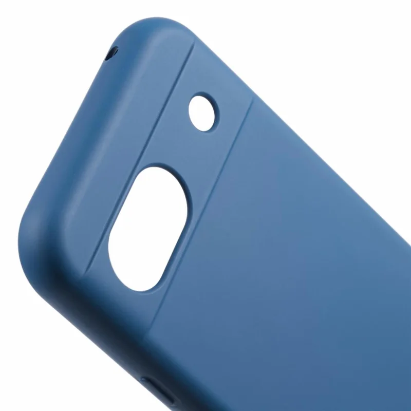 For Google Pixel 8a Case Anti-scratch TPU Phone Cover with Fiber Lining - Sapphire