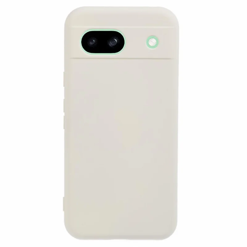 For Google Pixel 8a Case Anti-scratch TPU Phone Cover with Fiber Lining - White