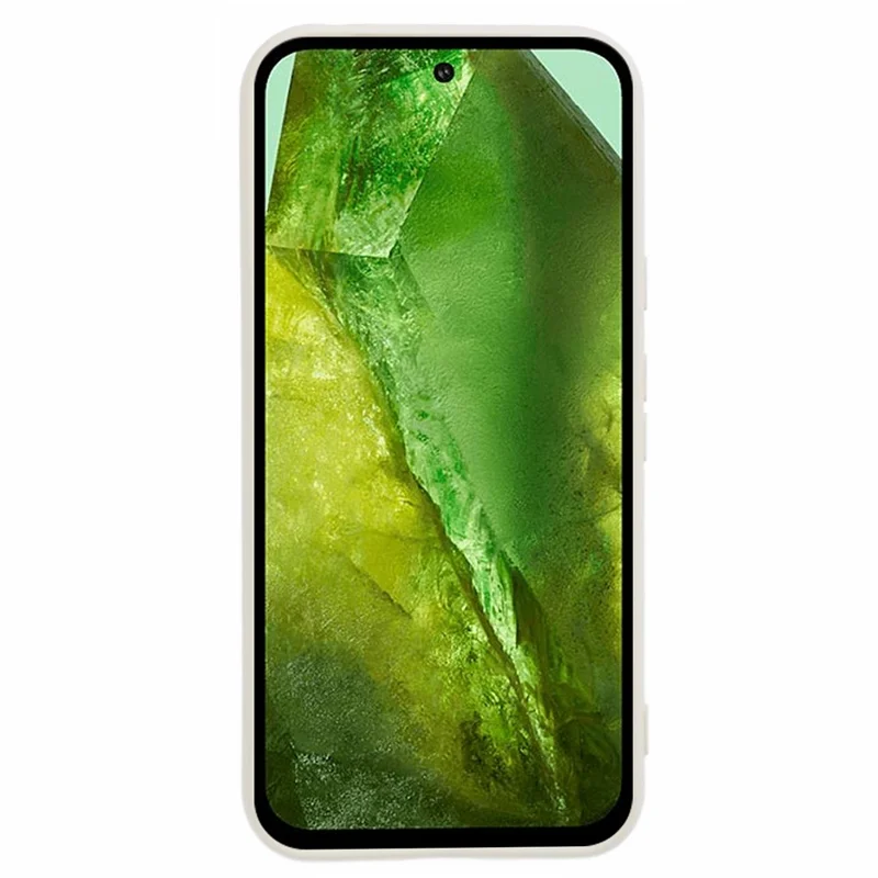 For Google Pixel 8a Case Anti-scratch TPU Phone Cover with Fiber Lining - White