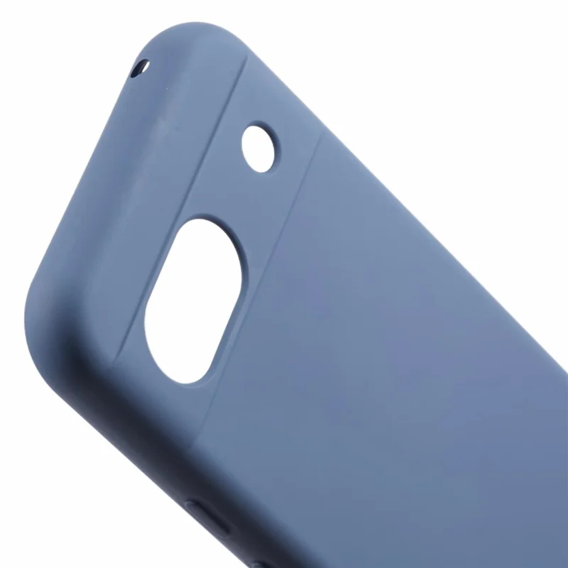 For Google Pixel 8a Case Anti-scratch TPU Phone Cover with Fiber Lining - Lavender Grey