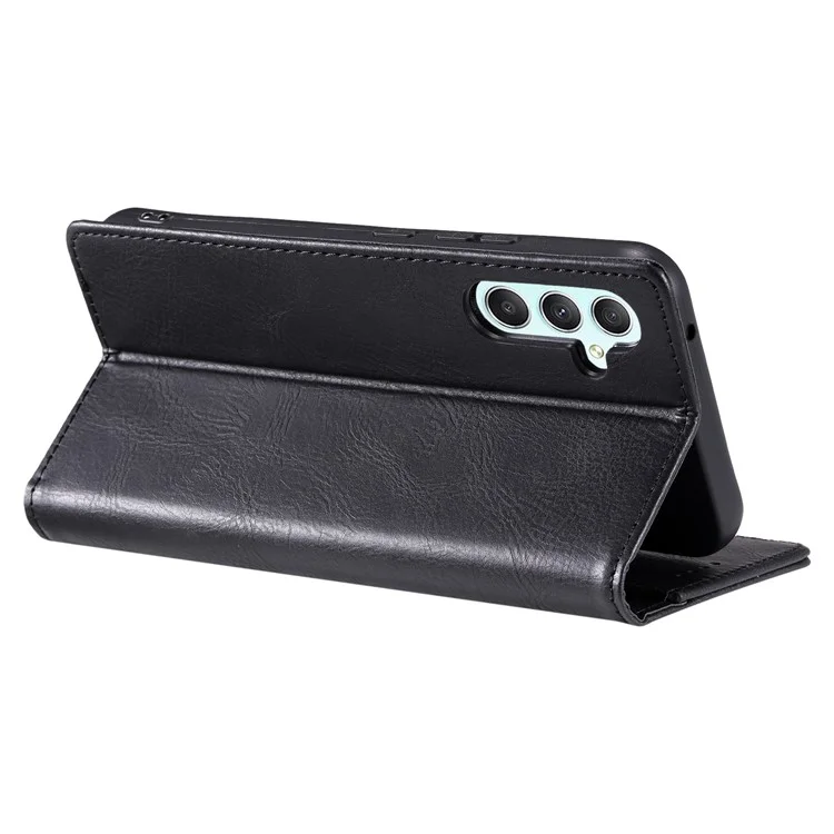 TTUDRCH Style 007 For Samsung Galaxy M55 5G / C55 5G / F55 5G Leather Wallet Case RFID Blocking Phone Cover - Black