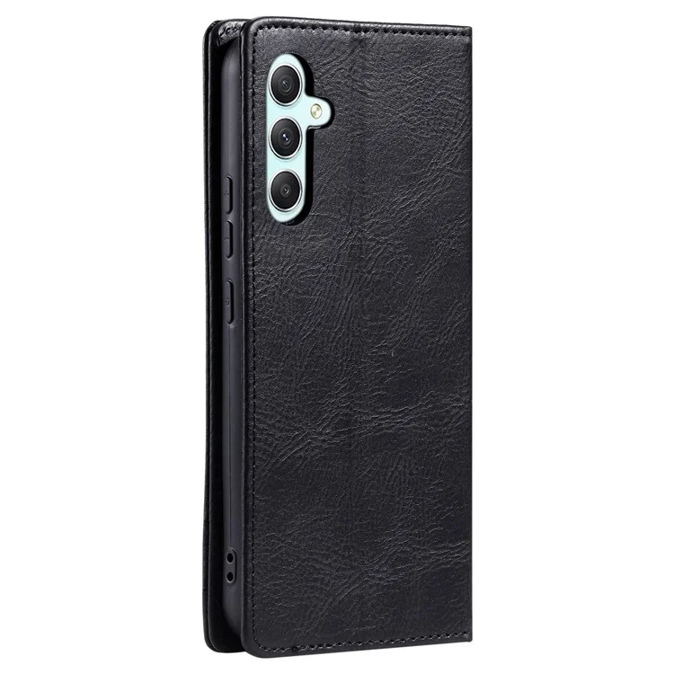 TTUDRCH Style 007 For Samsung Galaxy M55 5G / C55 5G / F55 5G Leather Wallet Case RFID Blocking Phone Cover - Black