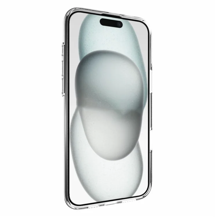 Чехол для iPhone 16 Plus, нескользящий, из ТПУ, с глянцевой, не оставляющей следов от воды, прозрачной поверхностью