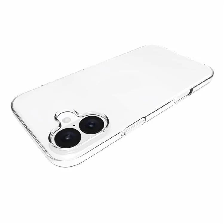 Чехол для iPhone 16 Plus, нескользящий, из ТПУ, с глянцевой, не оставляющей следов от воды, прозрачной поверхностью