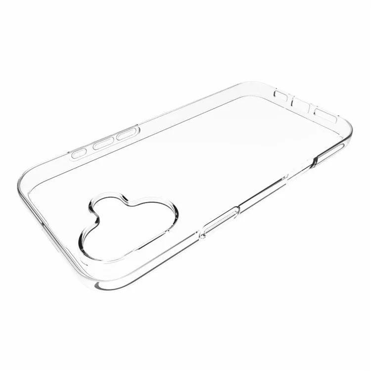 Чехол для iPhone 16 Plus, нескользящий, из ТПУ, с глянцевой, не оставляющей следов от воды, прозрачной поверхностью