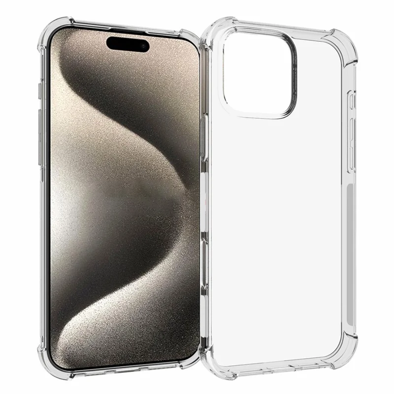Custodia per iPhone 16 Pro Max Protezione da Cadute Anti-Scivolo Trasparente TPU Cover Telefonica