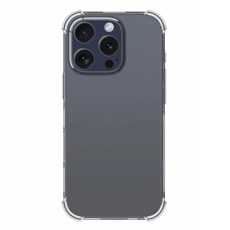 Funda para iPhone 16 Pro, protección contra caídas, transparente TPU, antideslizante, funda de teléfono móvil