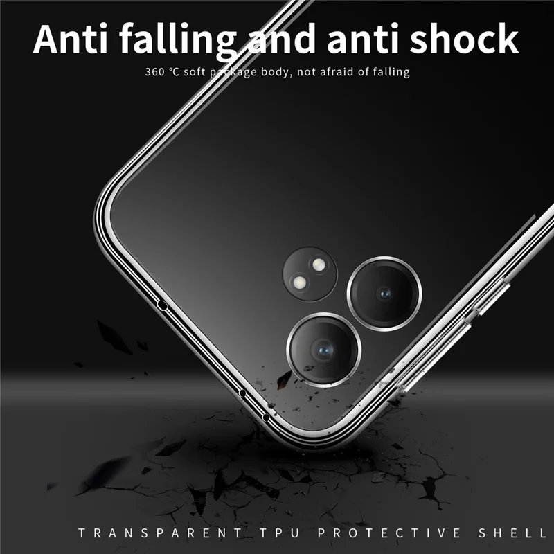 MOFI For Realme GT Neo6 SE 5G Clear Cover Slim Fit Flexible TPU Phone Case