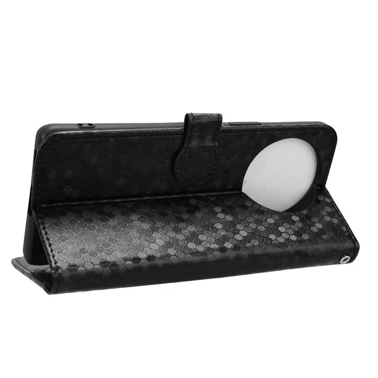 Per vivo V30e 5G Custodia Antiurto Stampa a Puntini in Pelle PU Flip Phone Wallet Cover - Nero