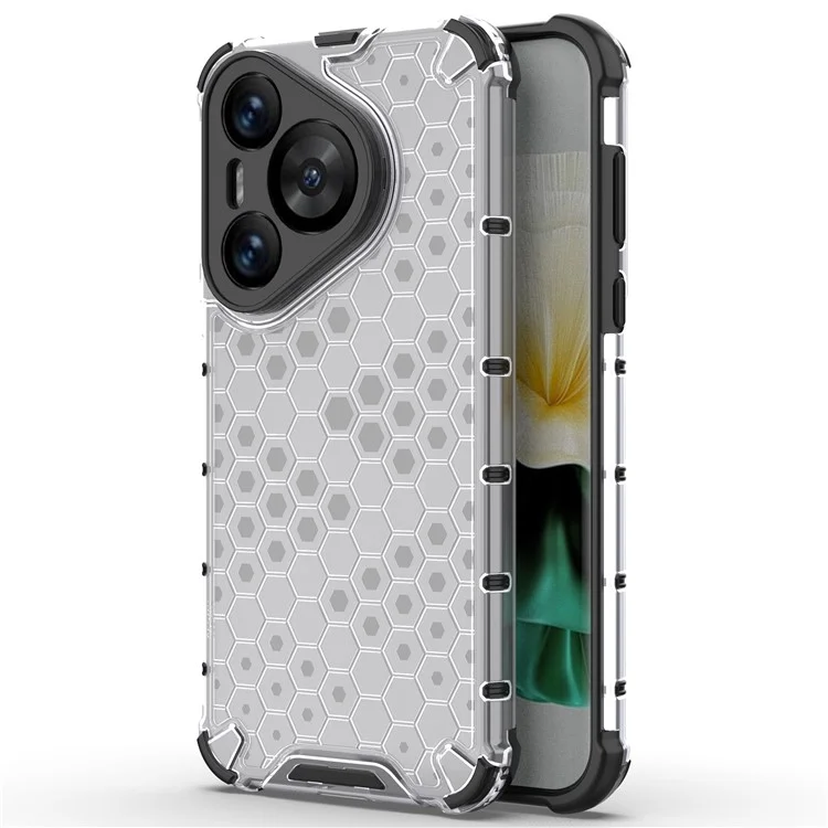 Para el caso de Huawei Pura 70 Panal de abeja PC + TPU Air Cushion Drop Protection Phone Cover - Gris