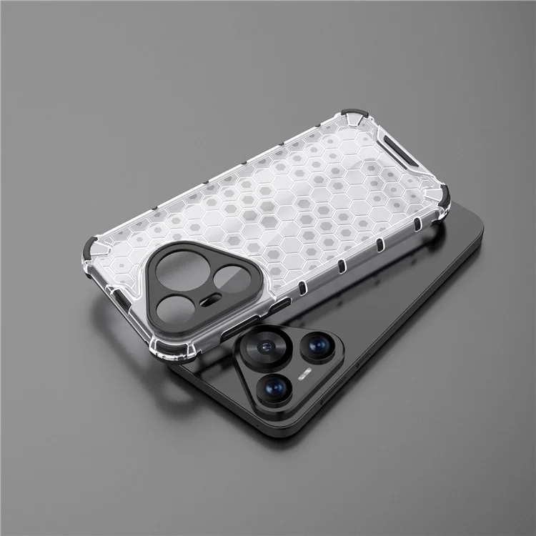 Para el caso de Huawei Pura 70 Panal de abeja PC + TPU Air Cushion Drop Protection Phone Cover - Gris