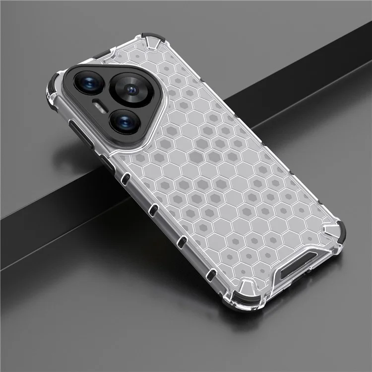 Para el caso de Huawei Pura 70 Panal de abeja PC + TPU Air Cushion Drop Protection Phone Cover - Gris