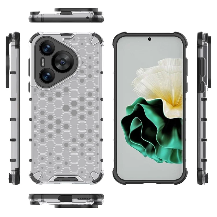 Para el caso de Huawei Pura 70 Panal de abeja PC + TPU Air Cushion Drop Protection Phone Cover - Gris