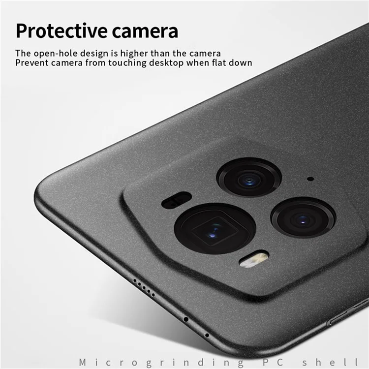 MOFI Schild Matte Series für Honor Magic6 RSR Porsche Design 5G-Hülle Anti-Scratch Matte PC-Telefonabdeckung - Schwarz