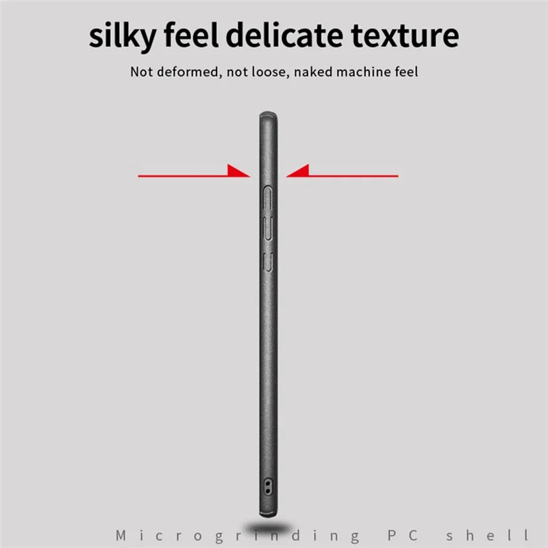 MOFI Shield Matte Series for Xiaomi Redmi Turbo 3 5G / Poco F6 5G Phone Case Anti-Fingerprint PC Phone Back Cover - Black