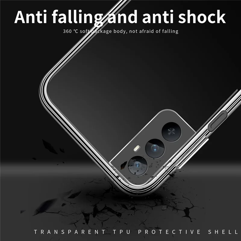 MOFI для Realme C65 4G HD Clear Cell Phone Cover Slim-Fit Flexible TPU Phone Case