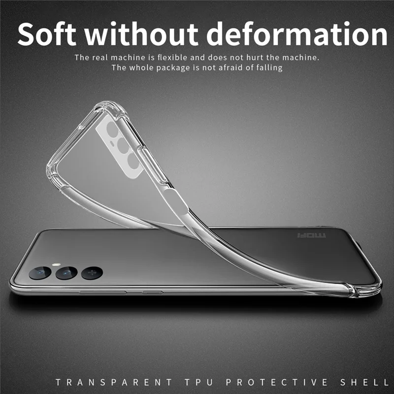 MOFI для Realme C65 4G HD Clear Cell Phone Cover Slim-Fit Flexible TPU Phone Case
