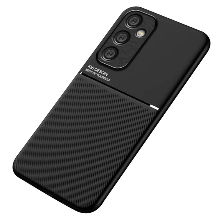 Чехол для телефона Samsung Galaxy A35 5G с противоударной задней крышкой и магнитным держателем - черный