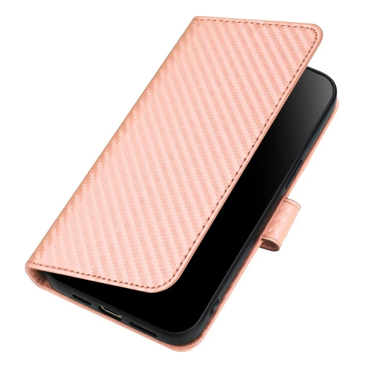 YX0070 For Xiaomi Redmi A3 4G / Poco C61 4G Case Leather Phone Cover with Wallet Card Slots - Pink