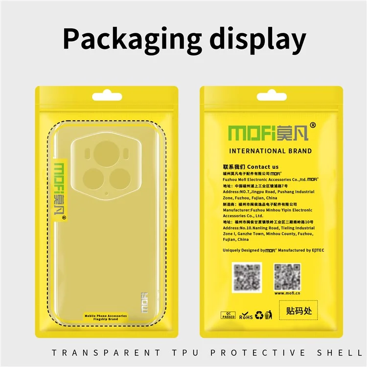 MOFI For Honor Magic6 RSR Porsche Design 5G Transparente Hülle Slim Fit Flexible TPU Handyhülle