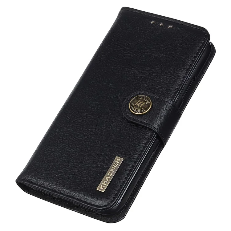 KHAZNEH For Sony Xperia 1 VI Magnetic Phone Case Wallet Cowhide Texture Drop Protection Cover - Black