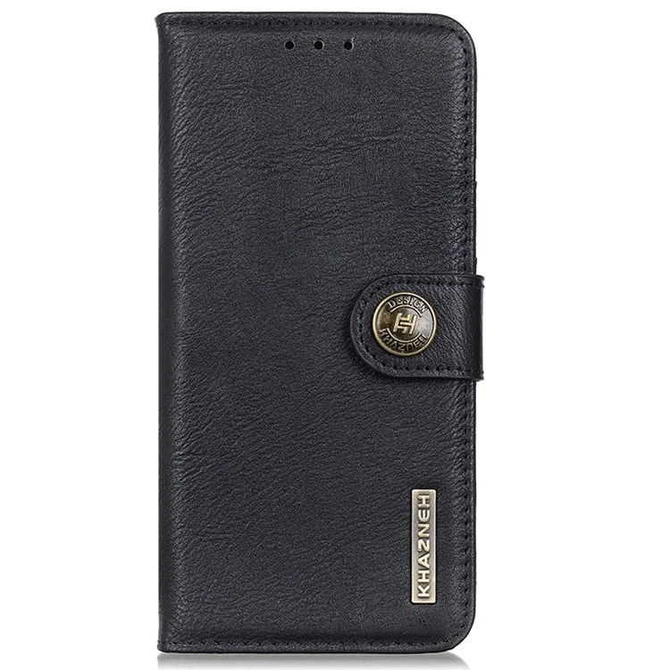 KHAZNEH For Sony Xperia 1 VI Magnetic Phone Case Wallet Cowhide Texture Drop Protection Cover - Black