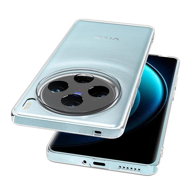 Für vivo X100s Case Slim TPU Transparent Schutzhülle Präzise Ausschnitte