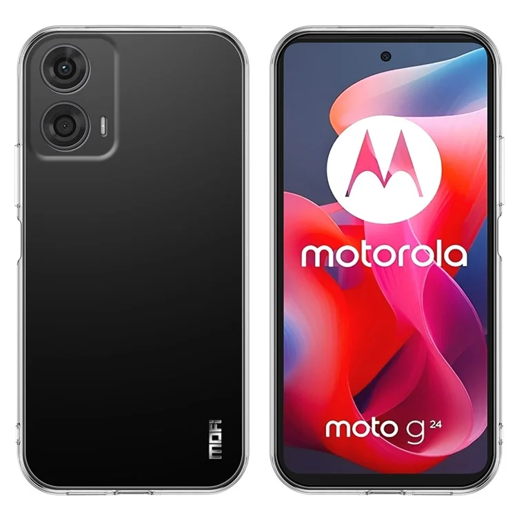 MOFI Für Motorola Moto G24 4G / G04 4G Hülle Slim Fit Stoßfest Flexibles TPU-Handyhülle