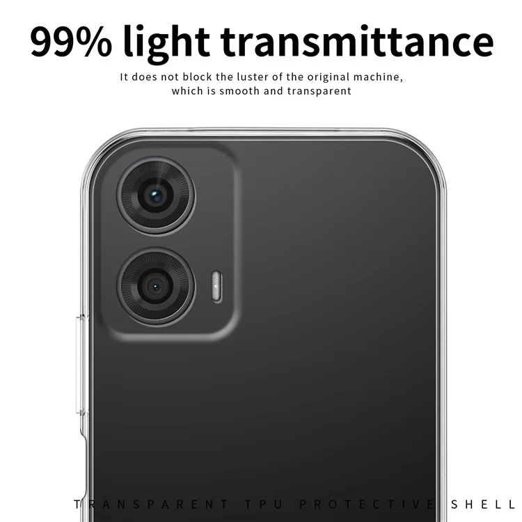 MOFI Für Motorola Moto G24 4G / G04 4G Hülle Slim Fit Stoßfest Flexibles TPU-Handyhülle