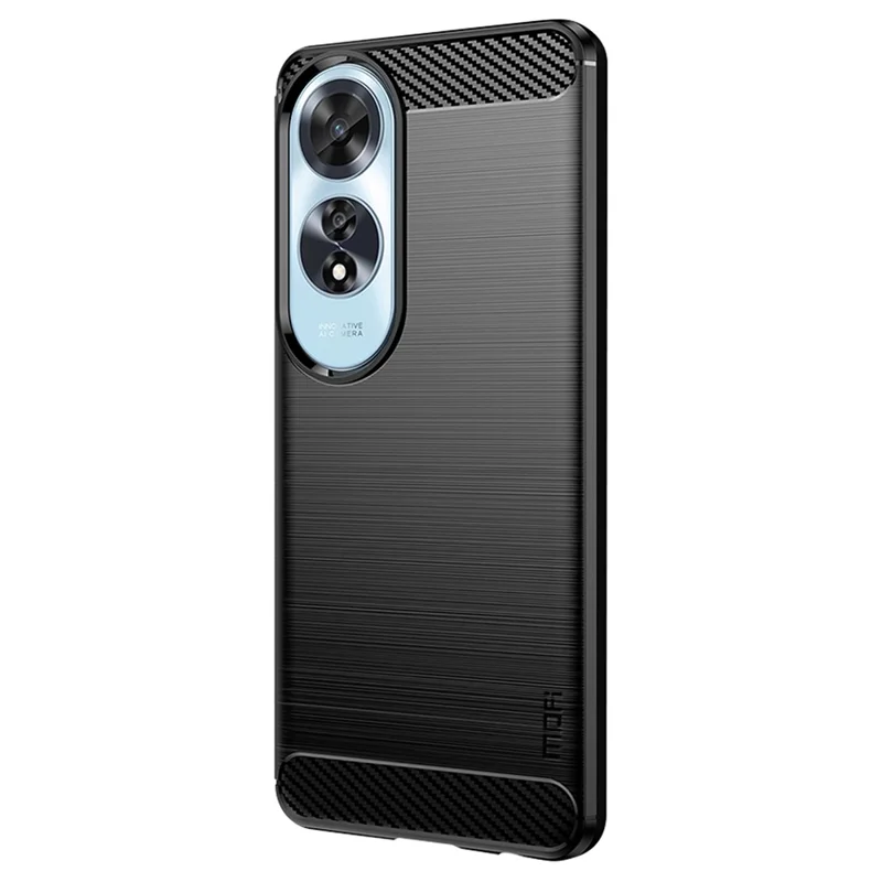 MOFI JK TPU Series-1 For Oppo A60 4G Case Brushed TPU Anti-Fall Phone Protective Cover - Black